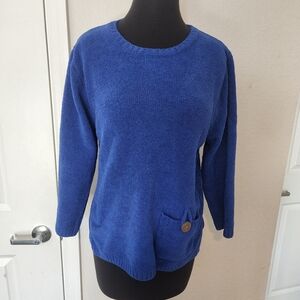 Lulu-B Royal Blue Crew Neck Sweater